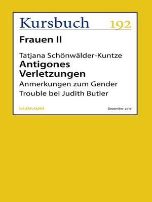 cover image of Antigones Verletzungen